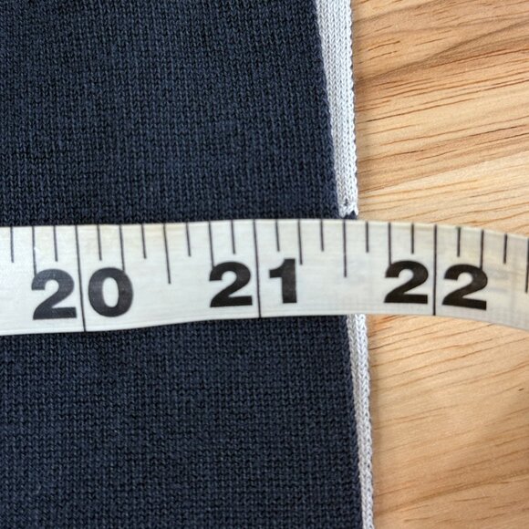 CYCLAS Short Sleeve Heavy Knit Top, Navy Blue, Size S, Cotton 1-02-07-0007 - Picture 6 of 6